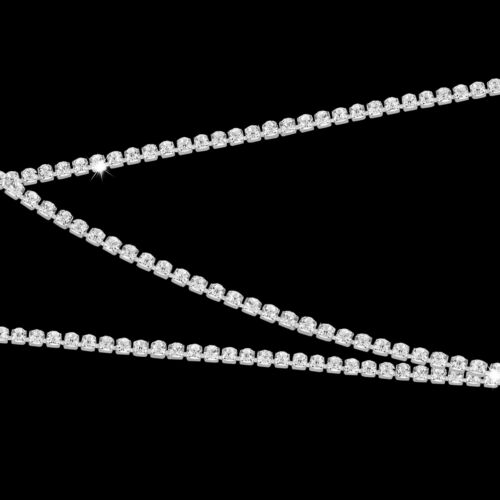10 Meters Long Diamante Studed Rhinestone Chain Trim for Embellishment Jewellery 