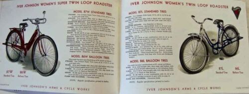 classic 1936 Iver Johnson Bicycle CATALOG of antique bikes