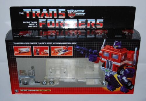 TRANSFORMERS G1 Clear  Reissue Optimus Prime AUTOBOT Gift Kids Toy Action