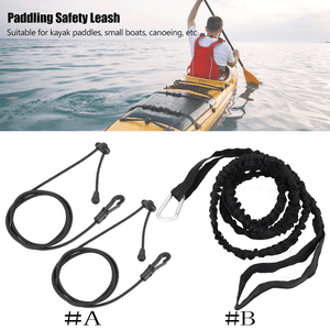 Safety Kayak Canoe Boat Paddle Leash Fishing Rod Coiled Lanyard Cord Elastic JE