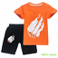 Boys 2pcs T-shirt+Shorts Tracksuit Outfit 
