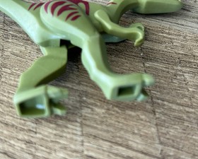 LEGO Olive Green Coelophysis Dinosaur w/ Red Markings - Dino Defense HQ Set 5887