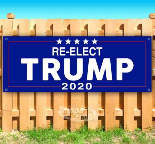 RE-ELECT DONALD TRUMP 2020 Advertising Vinyl Banner Flag Sign Many Sizes