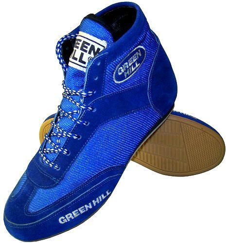 Greenhill boxing shoes professional suede leather sport boots light weight mesh