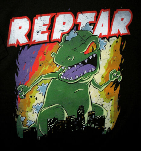 Rare Angry Reptar Rugrats Godzilla Parody T-Shirt New NOS MD Nickelodeon Cartoon