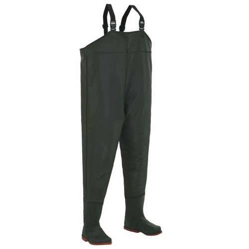 vidaXL Wading Pants with Boots Green Size 41