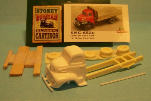 SMC-652B 1948-50 Ford Truck w//14/' Wood Bed  HO-1//87th Scale White Resin Kit