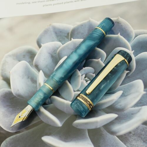EF/F/M Nib Writing Pen Gift Kaigelu 316 Blue Acrylic Celluloid Fountain Pen 