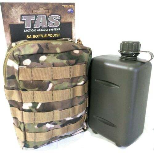 TAS 2L SOUTH AFRICAN ARMY CANTEEN BPA FREE MULTICAM 900 DENIER MOLLE POUCH