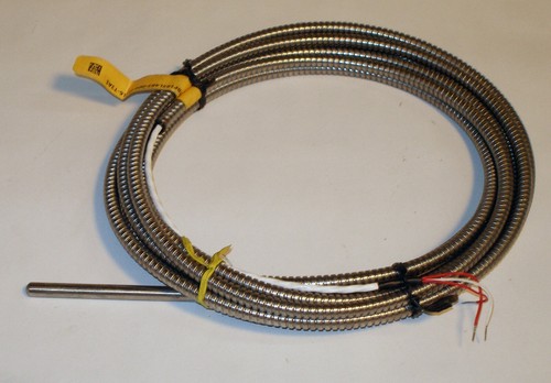 Platinum RTD 3-wire 12/' Armored Cable Pyromation RBF185L483-004-00-16-T3A144-2