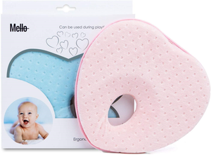 Baby Pillow by Mello Flat Head Orthopedic Cushion for Infants and Toddlers