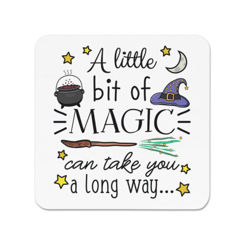 A Little Bit Of Magic Can Take You A Long Way Fridge Magnet Witch Wizard 