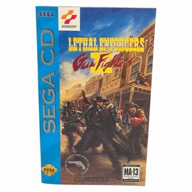 Lethal Enforcers II: Gun Fighters (Sega CD, 1994) CIB Complete w/ Manual Tested