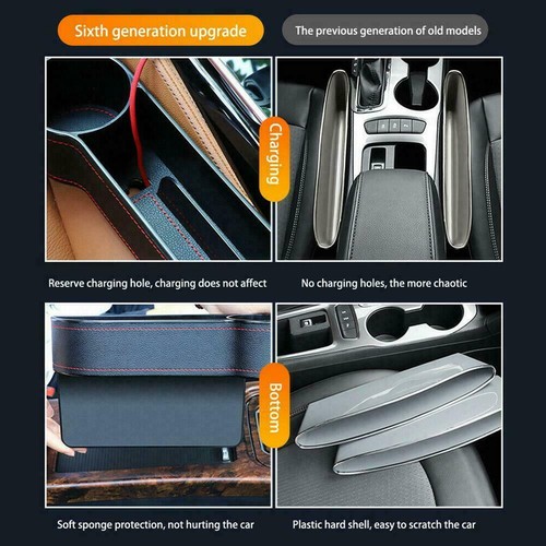 Car Seat Crevice Box Storage Cup Drink Holder Organizer Gap Stowing Pocket Y2I7