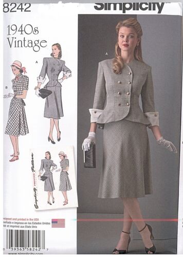 Nouvelle Simplicité Rétro Vintage 1940 S 1950 S sewing pattern Misses Taille vous choisissez 