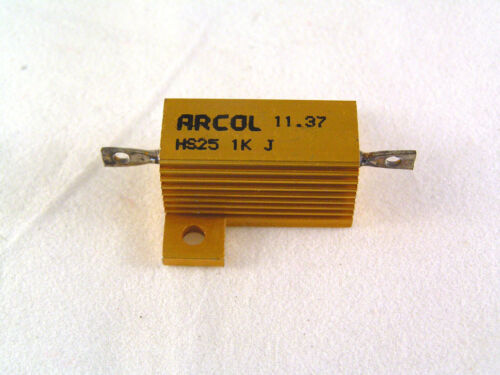 Arcol 25W Aluminium Verkleidet Drahtwiderstand Range 0R1 Zu 10K Ohm Rohs OLA2-19