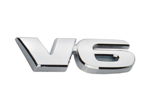 1x V6 Emblem Trunk Door Tailgate Decal Sticker Badge for Tacoma SR5 Chrome 