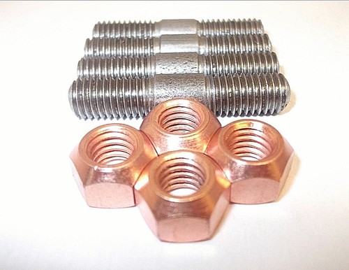 4xm8 45 mm Vectra Meriva Astra collecteur d/'échappement clous CUIVRE ECROU Hightemp autopart