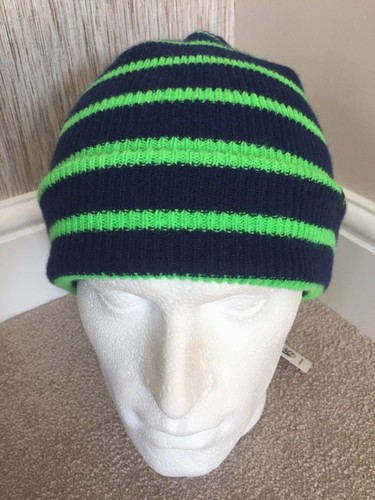 PS Paul Smith Bonnet Fluo à Rayures 100/% laine d/'agneau BNWT