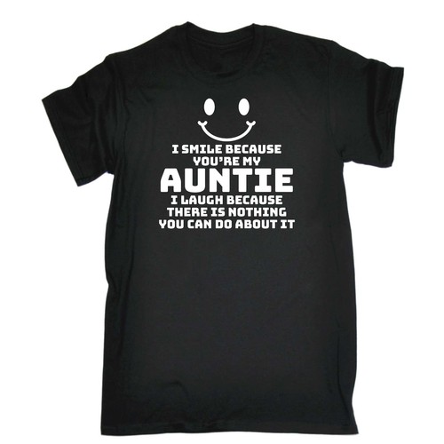 I Smile Because Youre My Auntie Funny Kids Childrens T-Shirt tee TShirt