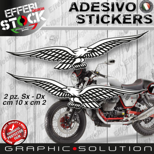 Stickers compatibili AQUILE MOTO GUZZI NEVADA V7 V9 STELVIO NORGE RACE Adesivi
