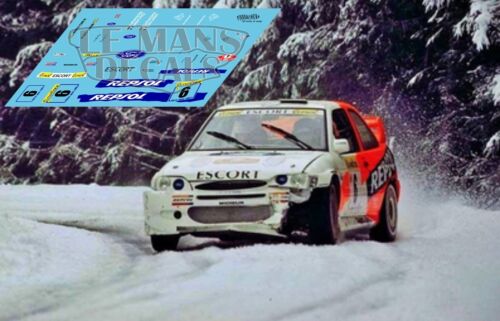 Decals Ford Escort WRC Rallye Montecarlo 1997 5 6 calcas Sainz Schwarz