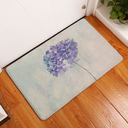 Flower Non-slip Floor Mats Washable Home Kitchen Bath Door Mat Area Rug Carpet