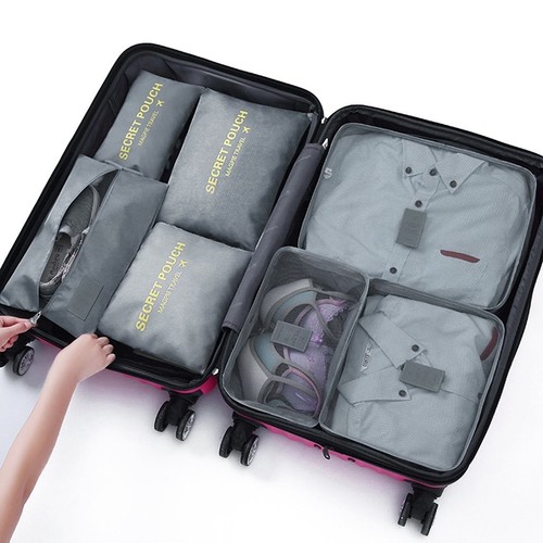 Organisateur de Voyage Cube de Voyage Sacs de Rangement 7 Set Système de Cube