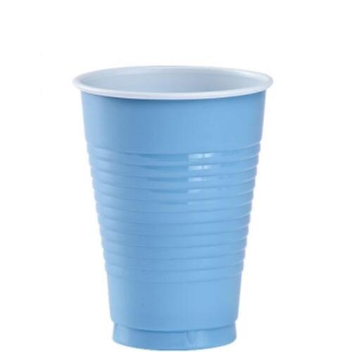 FREE SHIPPING! 96 Disposable Plastic Colored Party Glasses Cups 12 oz Colorful