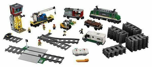 60198 Building Set Toy 1226 Pieces Remote Control LEGO City: Cargo Train NEW