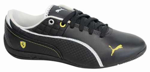 Puma Drift Cat 6 SF Black Lace Up Mens Leather Synthetic Trainers