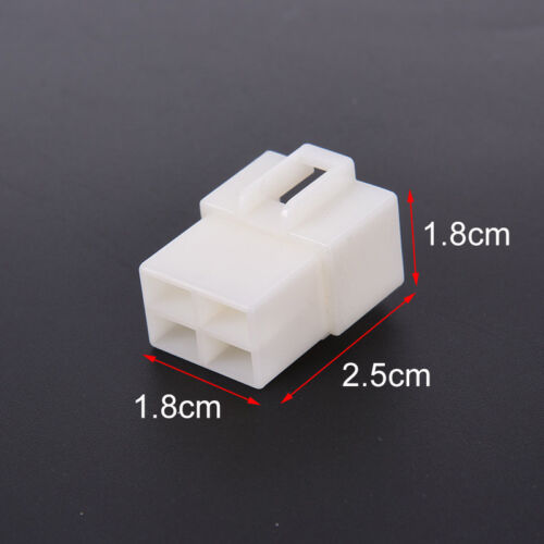 6.3mm 4pin automotive electrical wire connector male female cable terminal plug! 