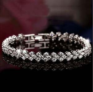 925 Silver AAAA Zircon Bracelet Queen Fashion Jewelry Valentine's Gift