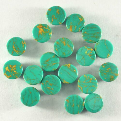 Details about  / Green Copper Turquoise 10 mm Round Cabochon 18 pieces Lot Gemstone For Jewelry