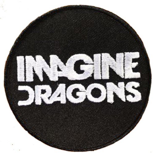 Imagine Dragons Black /& White 7.5cm Patch Embroidered Sew or Iron on Badge