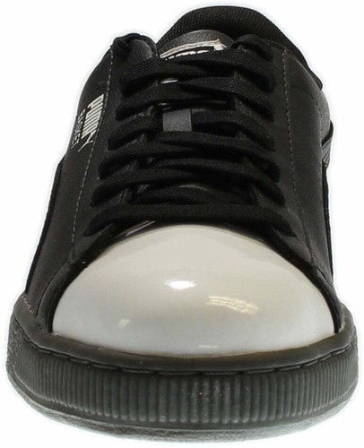 Black Mens Puma Basket Patent Sneakers Casual
