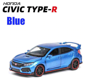 1:32 Scale BLUE Honda Civic Type R FK8 Model Car Die-cast Gift Toy Vehicle