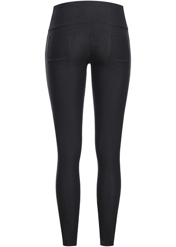 Madonna Stretch Hose 4-Pocket fake Zipper Schwarz 36 38 40 42 XL L M S