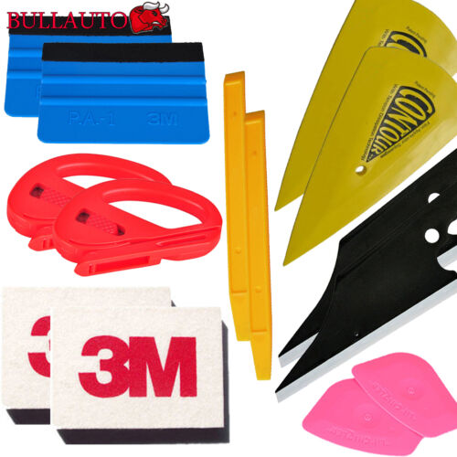 14in1 Auto Film Wrap Installation Tool Kit Vinyl Decals Graphic Snitty Cutter 3M