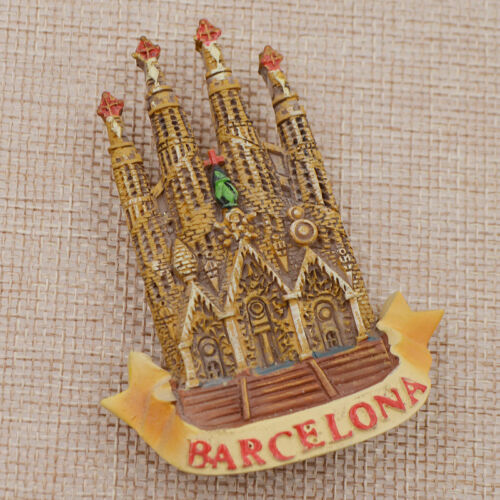 Spain Barcelona Sagrada Família Tourist Travel Souvenir 3D Resin Fridge Magnet