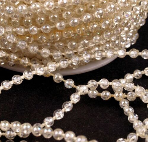 2m Perlenban mit 3mm Perlen Tischdeko basteln Deko Hochzeit 