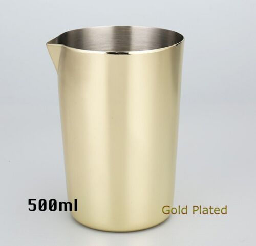 Stainless Steel Cocktails Mixing Glass Stirring Beaker Tin Bar Tools 500ml 