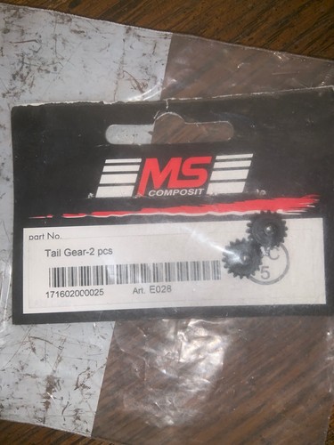Ms Composit E028 Tail Gear 2 Pcs Rc Heli Helicopter Part Parts