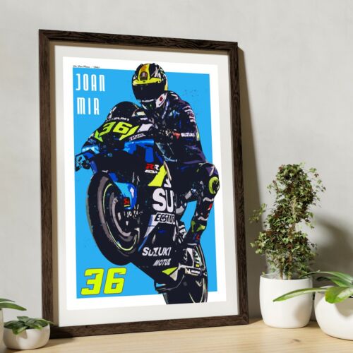 Joan Mir Suzuki GSXR Poster MotoGP Motorsport A4 A3 A2 Wall Art 
