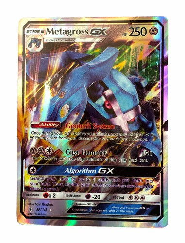 Metagross GX 85//145 139//145 157//145 with Box and Sleeve Metagross Mega EX XY35