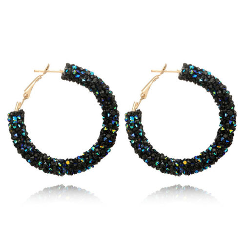 Fashion Women Elegant Hook Earrings Crystal Ear Stud Dangle Hoops Jewelry Gif cx 
