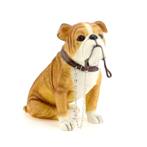 WALKIES BULLDOG SITTING ORNAMENT FIGURINE WITH LEAD BY LEONARDO
