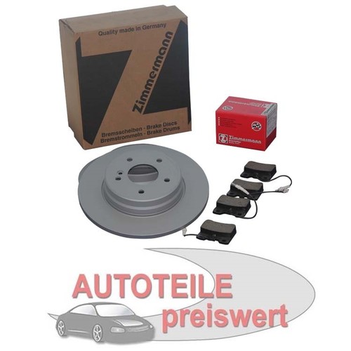 Zimmermann Disques de frein 266mm garnitures avant citroen berlingo peugeot