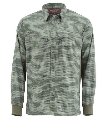 Hex Camo Loden Simms Intruder BiComp LS Shirt Free US Shipping XL