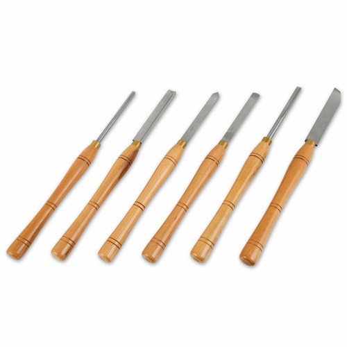 EBERTH 6-tlg Drechselmesserset Drechseleisen HSS Drechselmeissel Drechsel